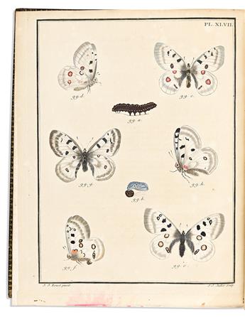 (BUTTERFLIES.) J.L. Engramelle; and J.J. Ernst. Papillons dEurope, Peints dApres Nature.